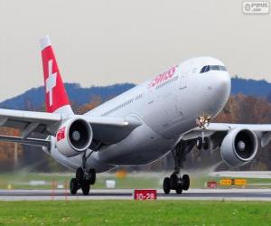 Puzzle Swiss International Air Lines, είναι η κύρια αεροπορική εταιρεία της Ελβετίας